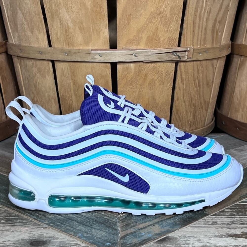 Nike Air Max 97 Ultra 17 Grape White Green AH6806-102 Sneakers Womens Size 7.5